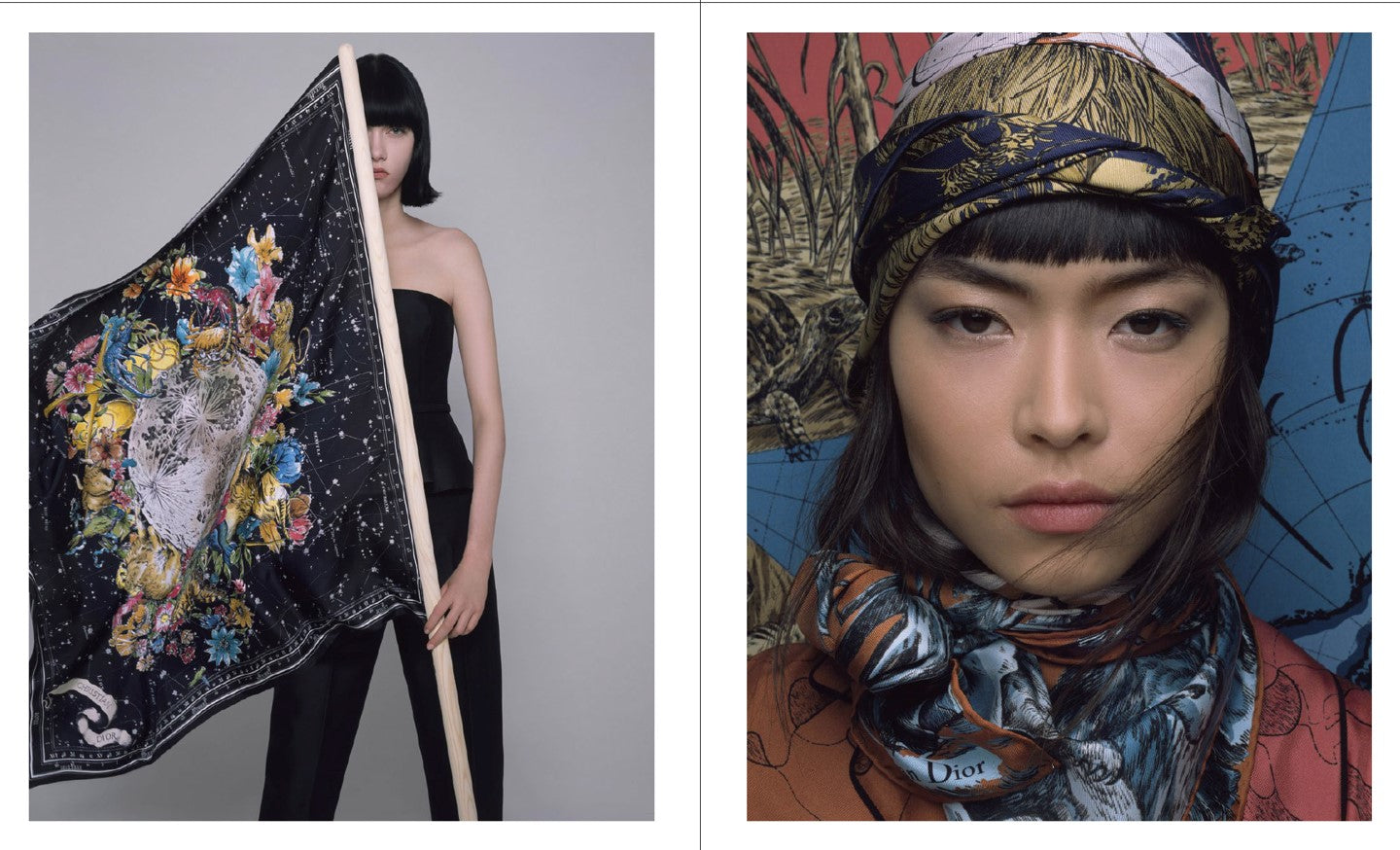 Dior Scarves. Fashion Stories.