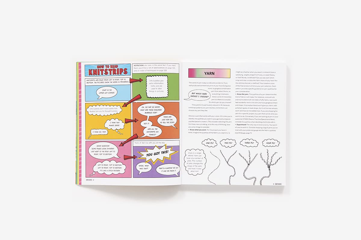 Knitstrips: The World’s First Comic-Strip Knitting Book