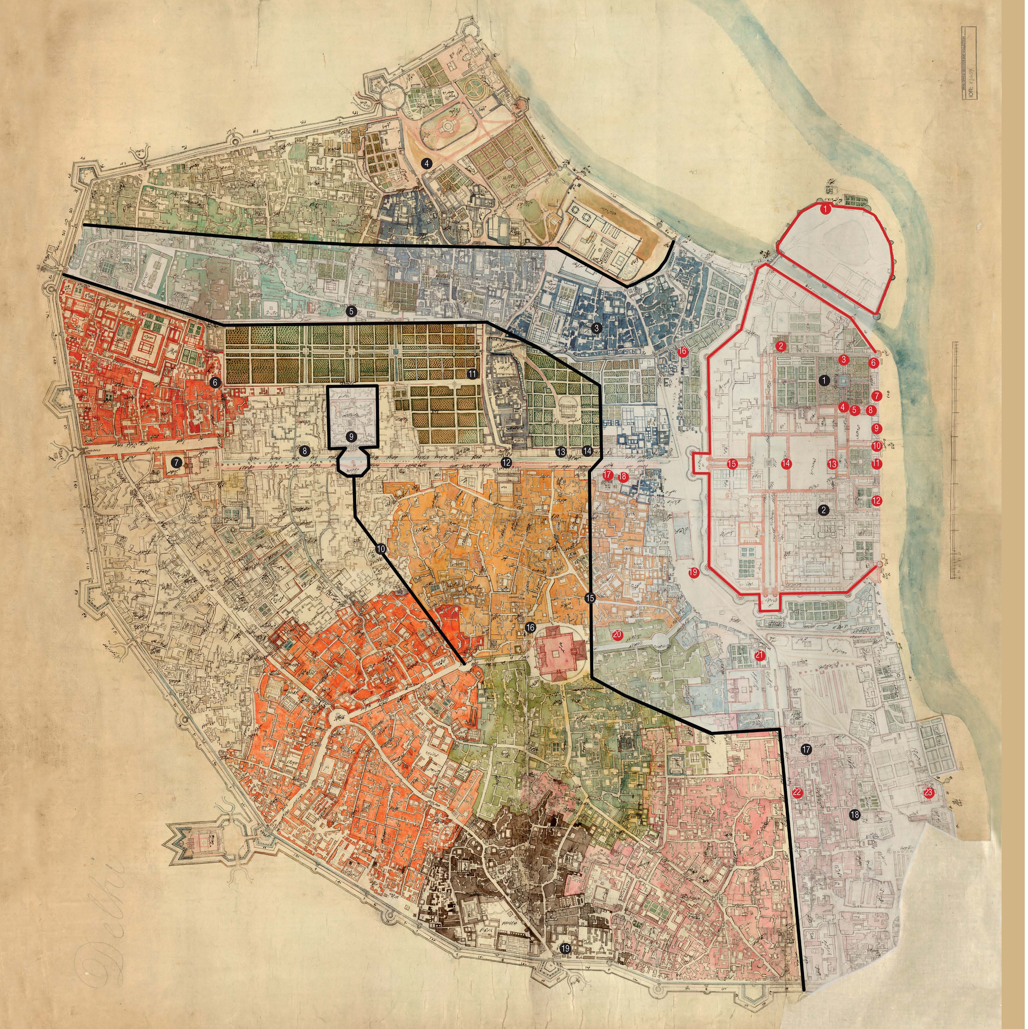 Shahjahanabad : Mapping a Mughal City