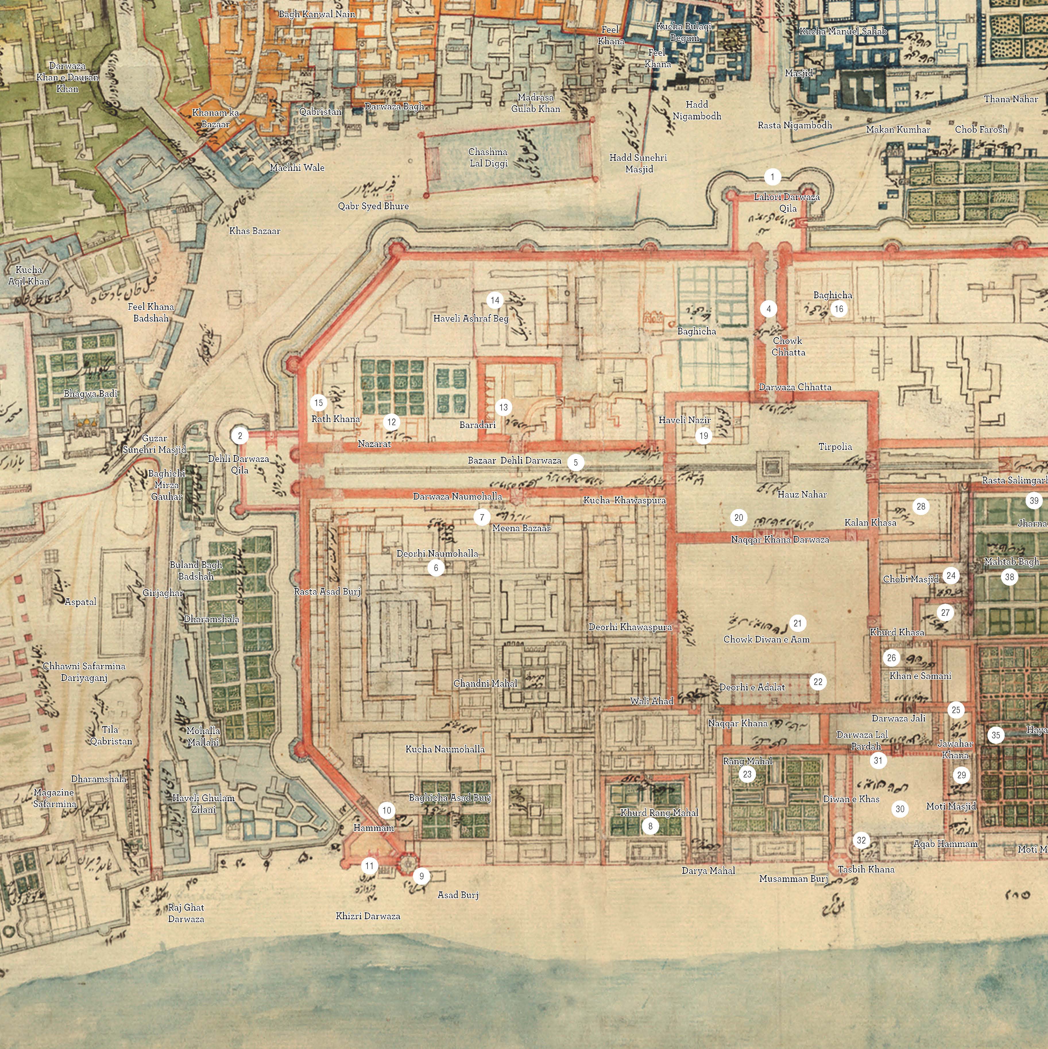 Shahjahanabad : Mapping a Mughal City