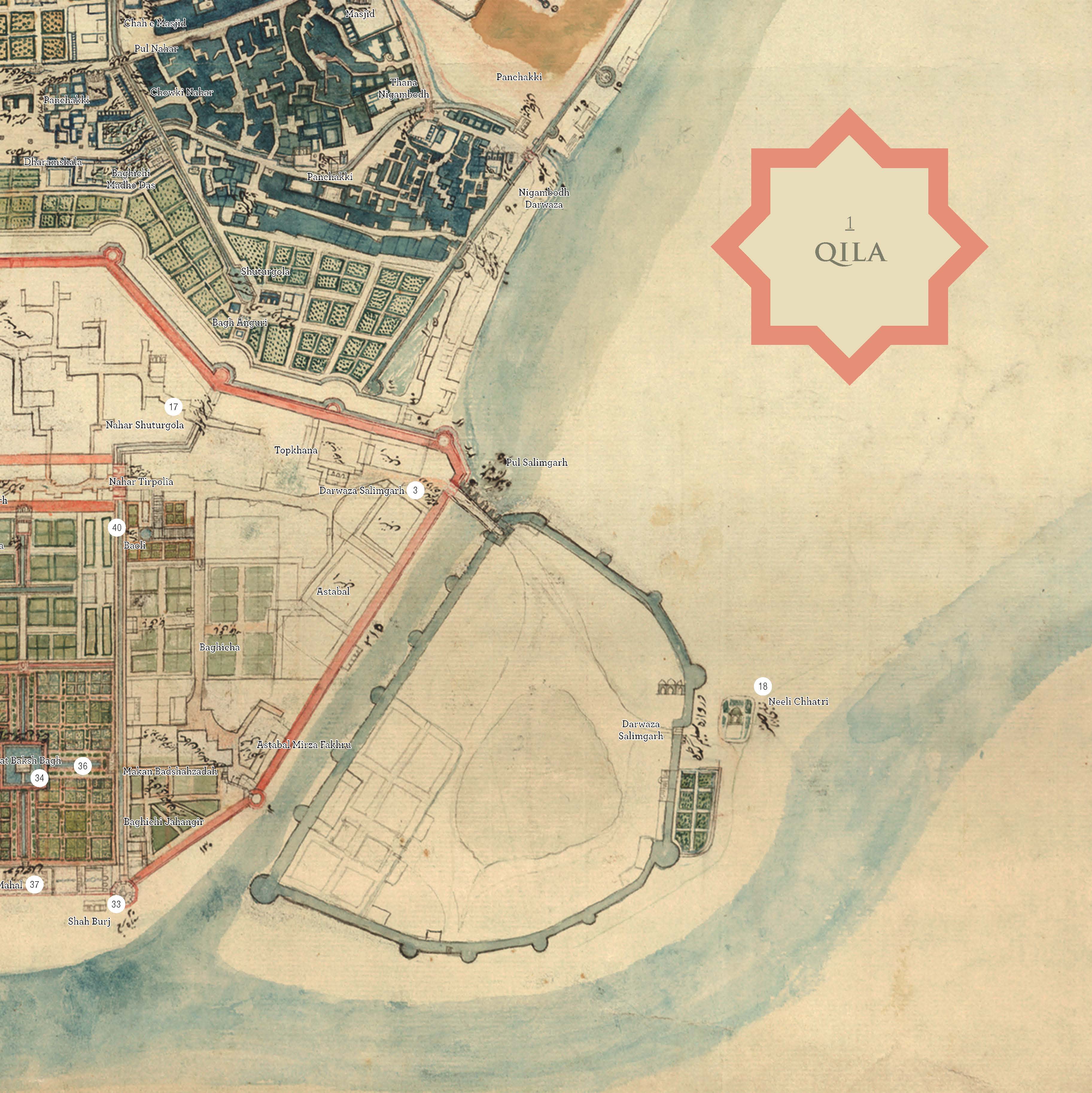 Shahjahanabad : Mapping a Mughal City