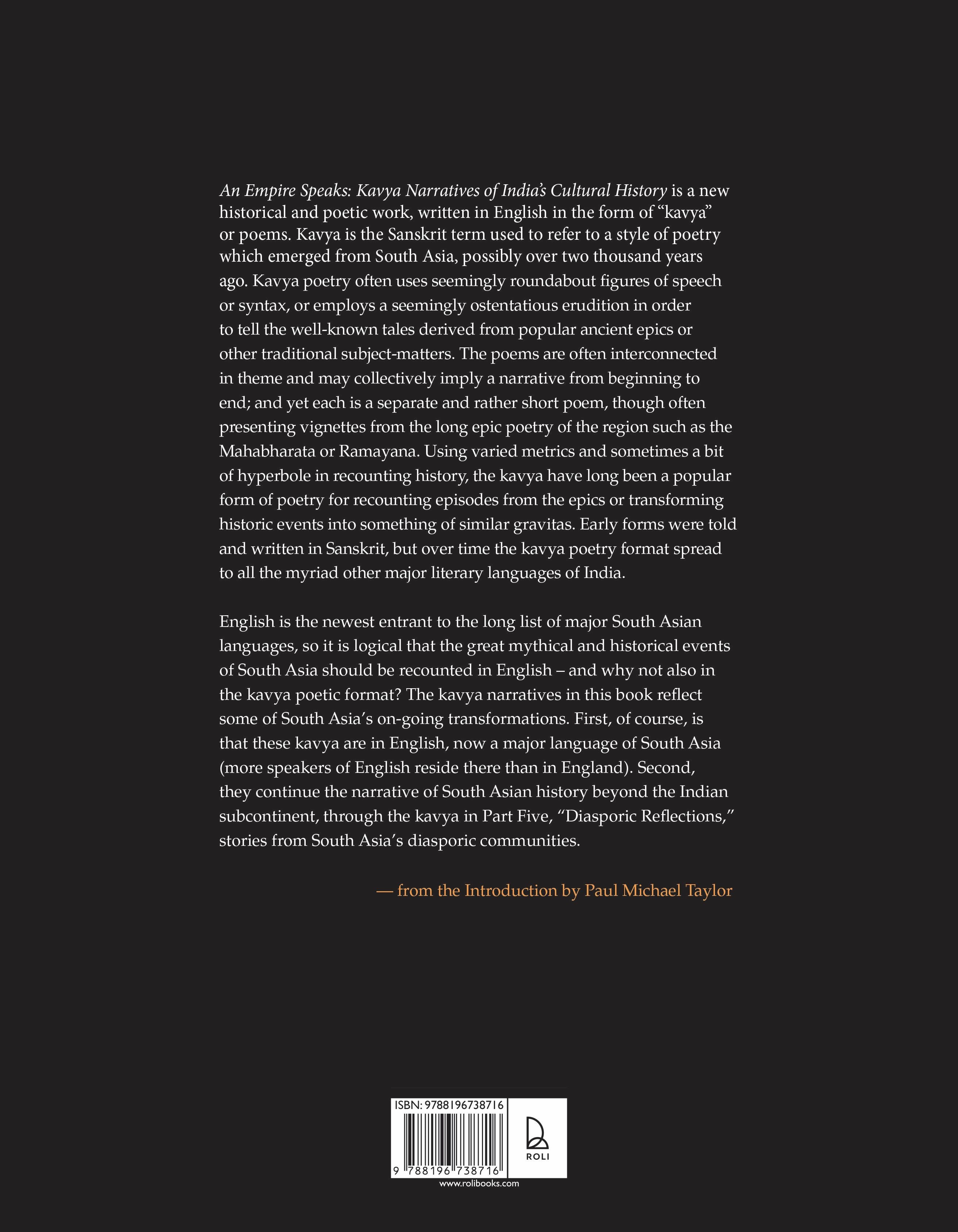 An Empire Speaks: Kavya Narratives of India’s Cultural History