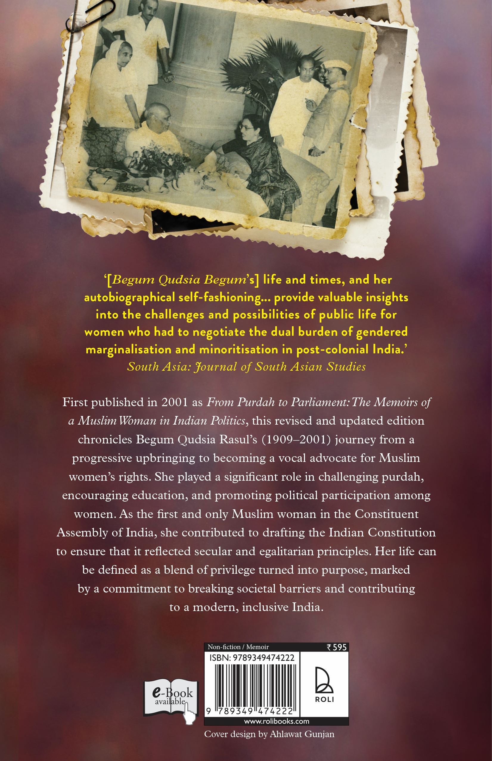 Begum Qudsia Rasul: A Memoir